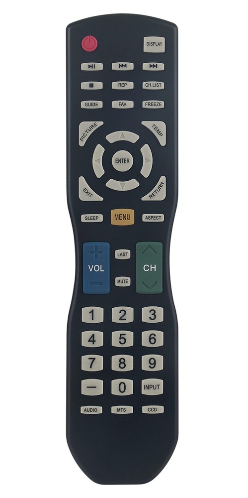 Remote Control Replacement Compatible with ETEC LED TV 32E700 40E700 M, Black