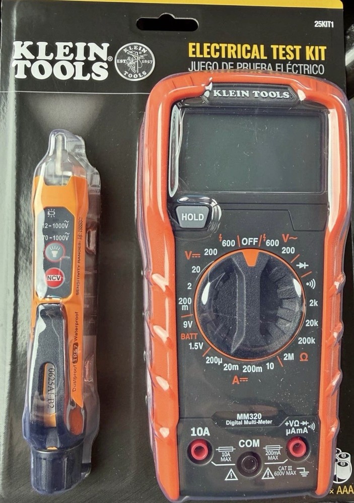 Klein Tools Digital Multimeter and Non-Contact Voltage Tester Set 25KIT1.