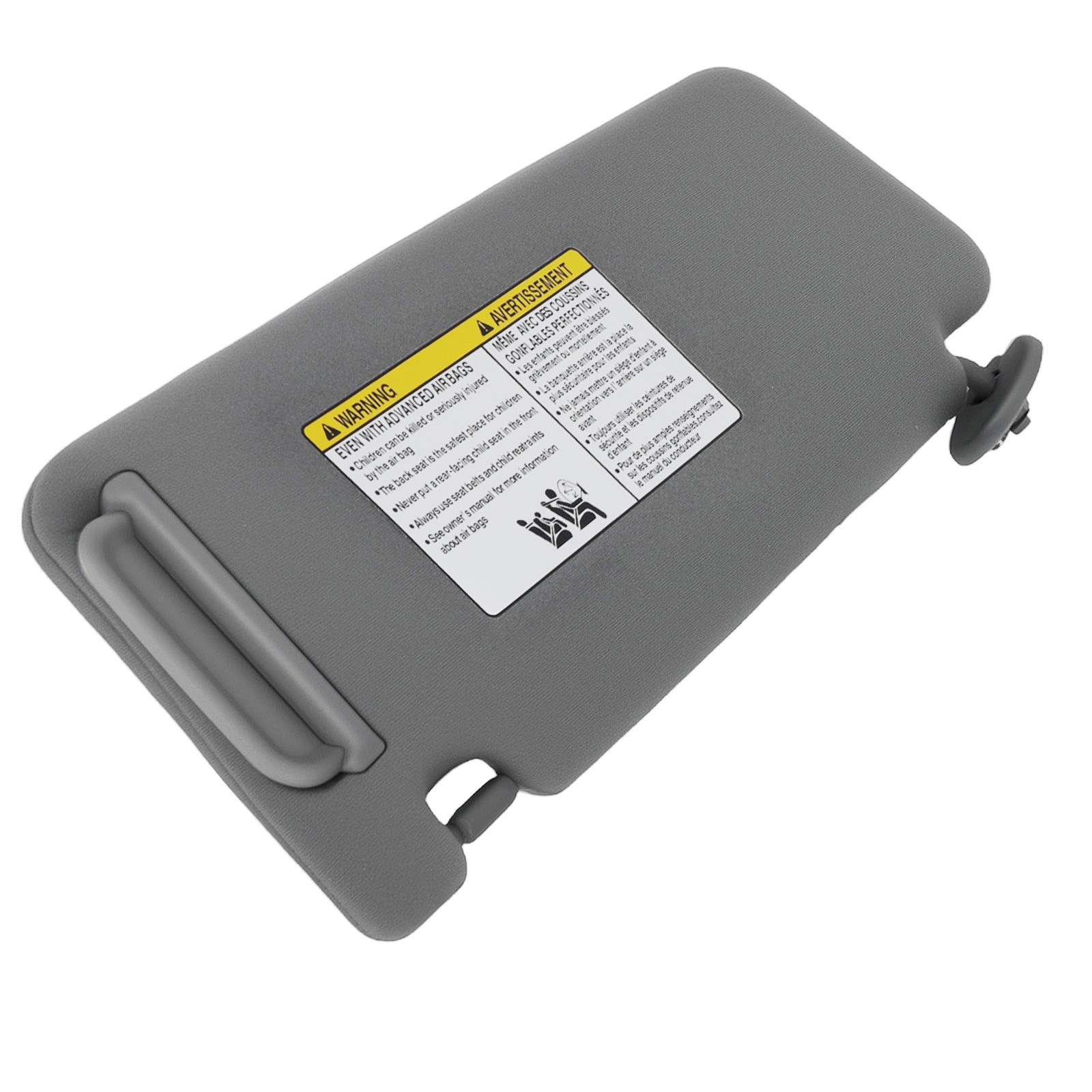 Pair Gray Sun visor w/ Light for Toyota Tacoma 2005-2015 LH RH 7432004210B0