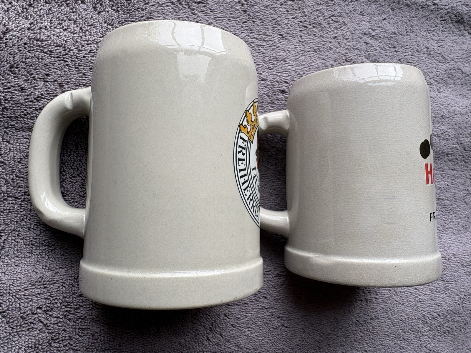 Vintage .5l Gerz Stoneware Ceramic Beer Steins Mugs W. Germany Lot of 3