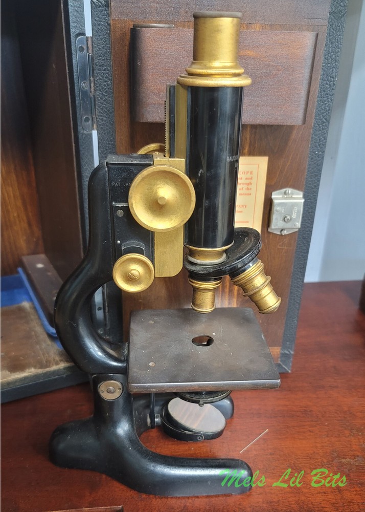 Antique Bausch and Lomb Microscope Model FF 1915