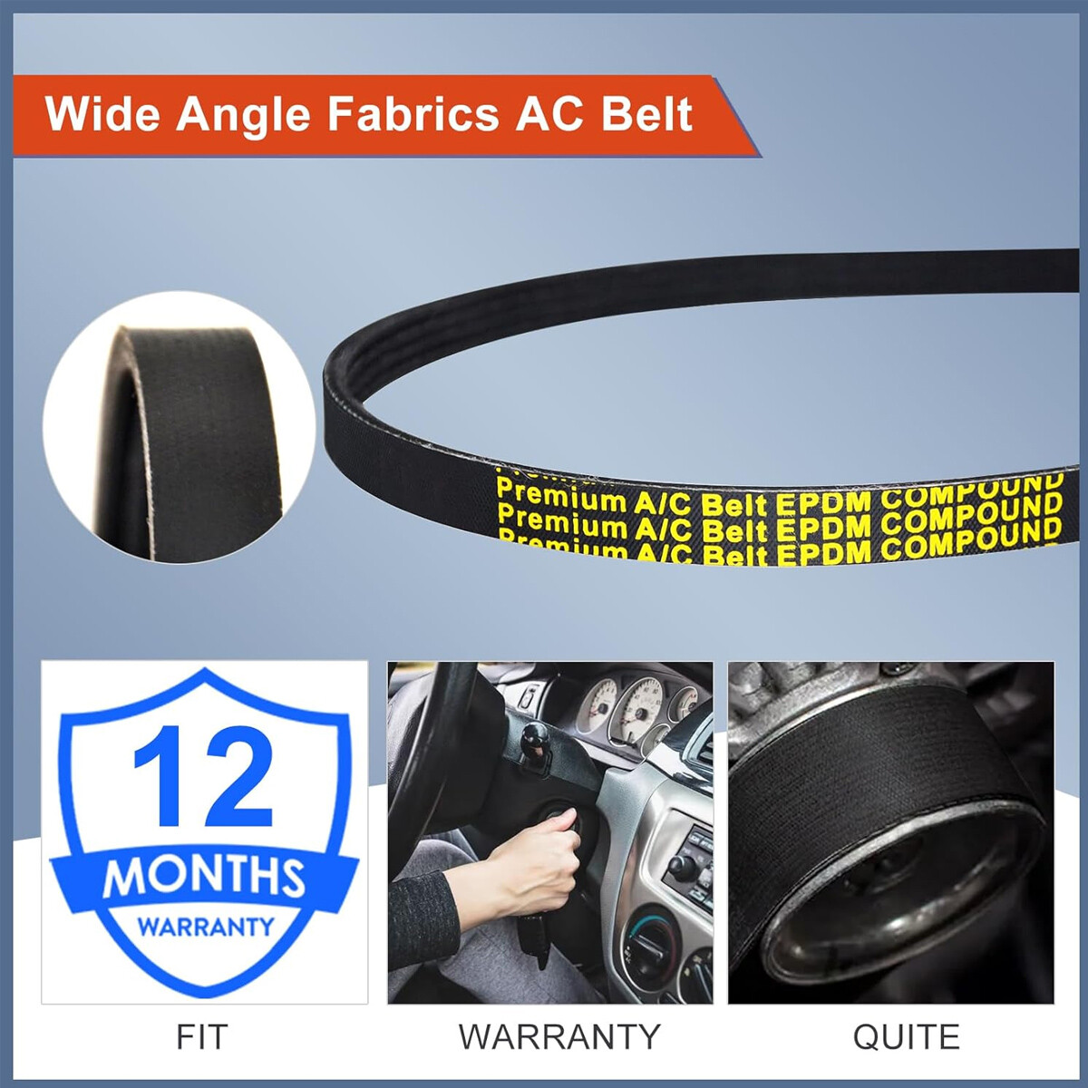 AC Compressor Belt 4PK960 For GM 12576447 For Chevy Silverado Sierra Yukon 960mm