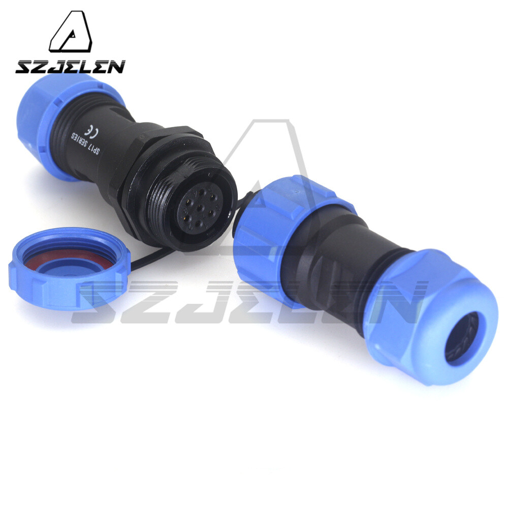 SP17 9Pin Panel Mount Waterproof Connector IP67,Electrical Cable Connectors