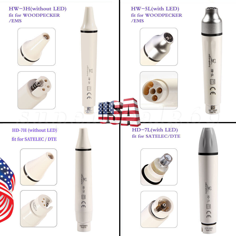 Ultrasonic Piezo Dental Scaler Handpiece LED for EMS WOODPECKER / DTE SATELEC ns