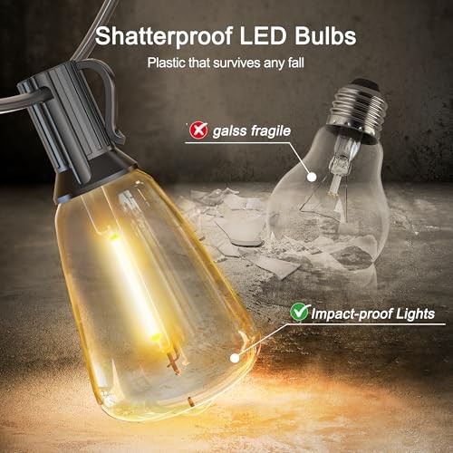 25FT Solar String Lights Outdoor Waterproof with Remote Control 8+2