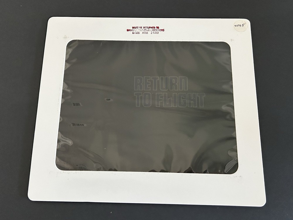 1988 NASA Rockwell Shuttle Return To Flight Presentation Transparency-4595