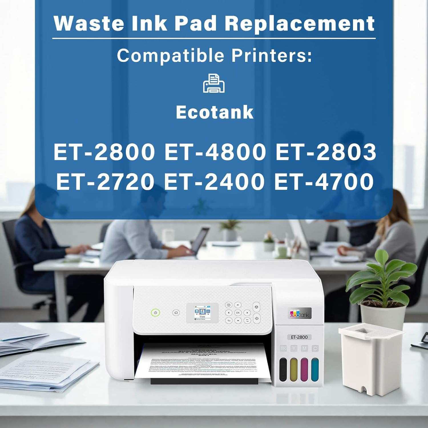 Waste Ink Pad Replacement with Reset Software for Ecotank ET-4800 ET-2800 ET-280