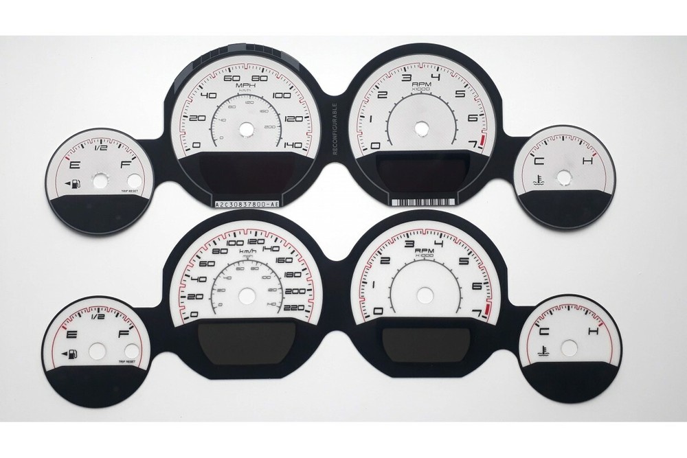 Dodge Challenger 2011-2014 - Replacement Tacho Dials,Face Counter Gauges Mph '