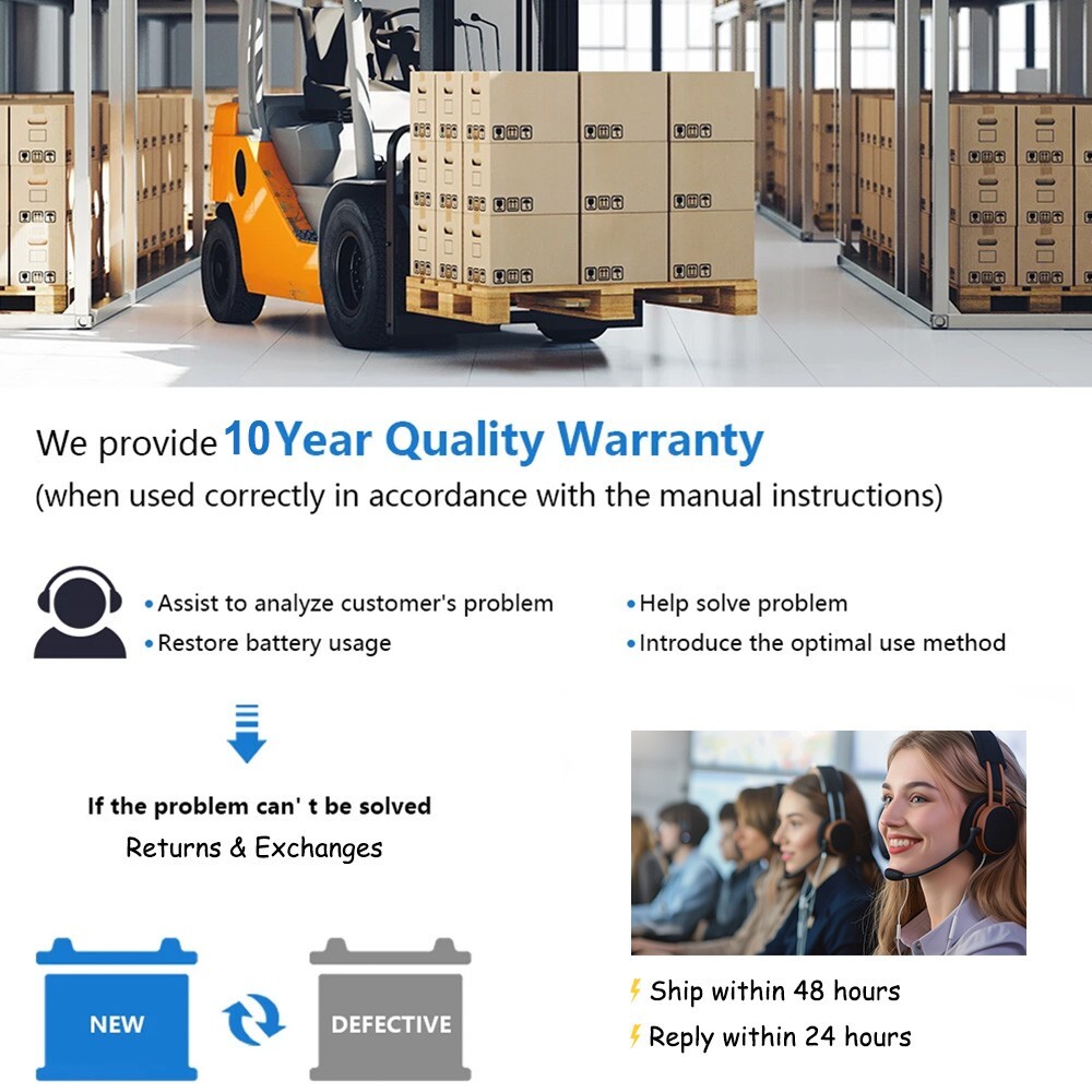 48V 105Ah Lithium Golf Cart Battery 200A BMS 6000+Cycles APP Charger Monitor Set