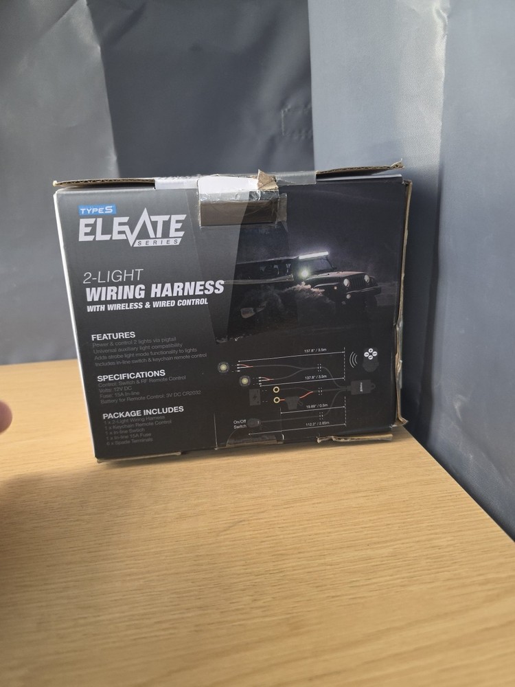 TYPE S - Elevate 2-Light Output Wiring Harness - Wireless Remote or Wired Contro