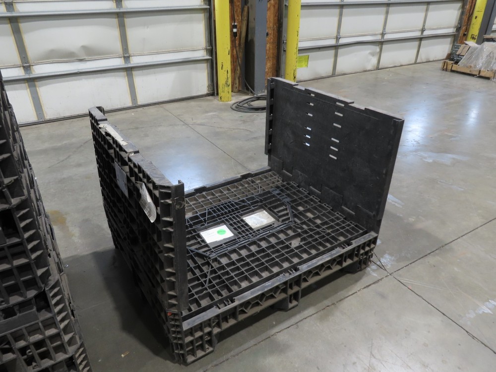 HPJ BulkPak Collapsible Bulk Container Bin 25.5 cu-ft 48 x 40" Stackable Tote