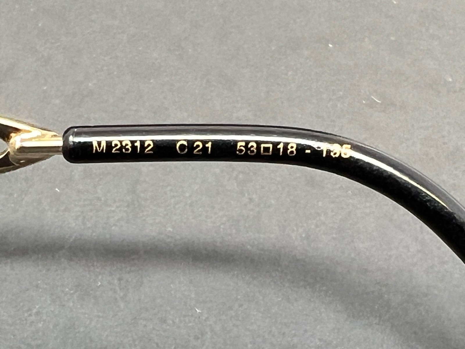 Caviar M2312-C21 Gold 53mm Women's Eyeglasses Crystals Half Rim Optical Frames