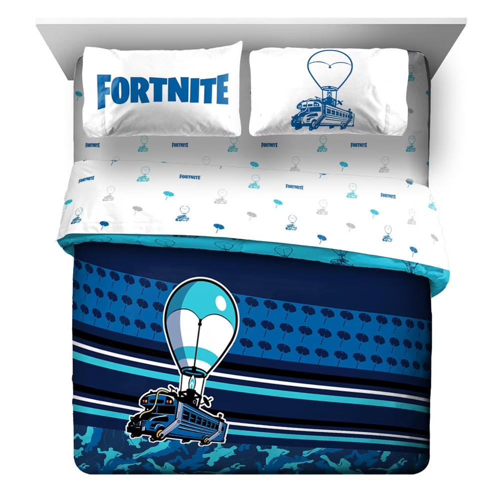 Fortnite "Battle Bus" Microfiber Full Comforter