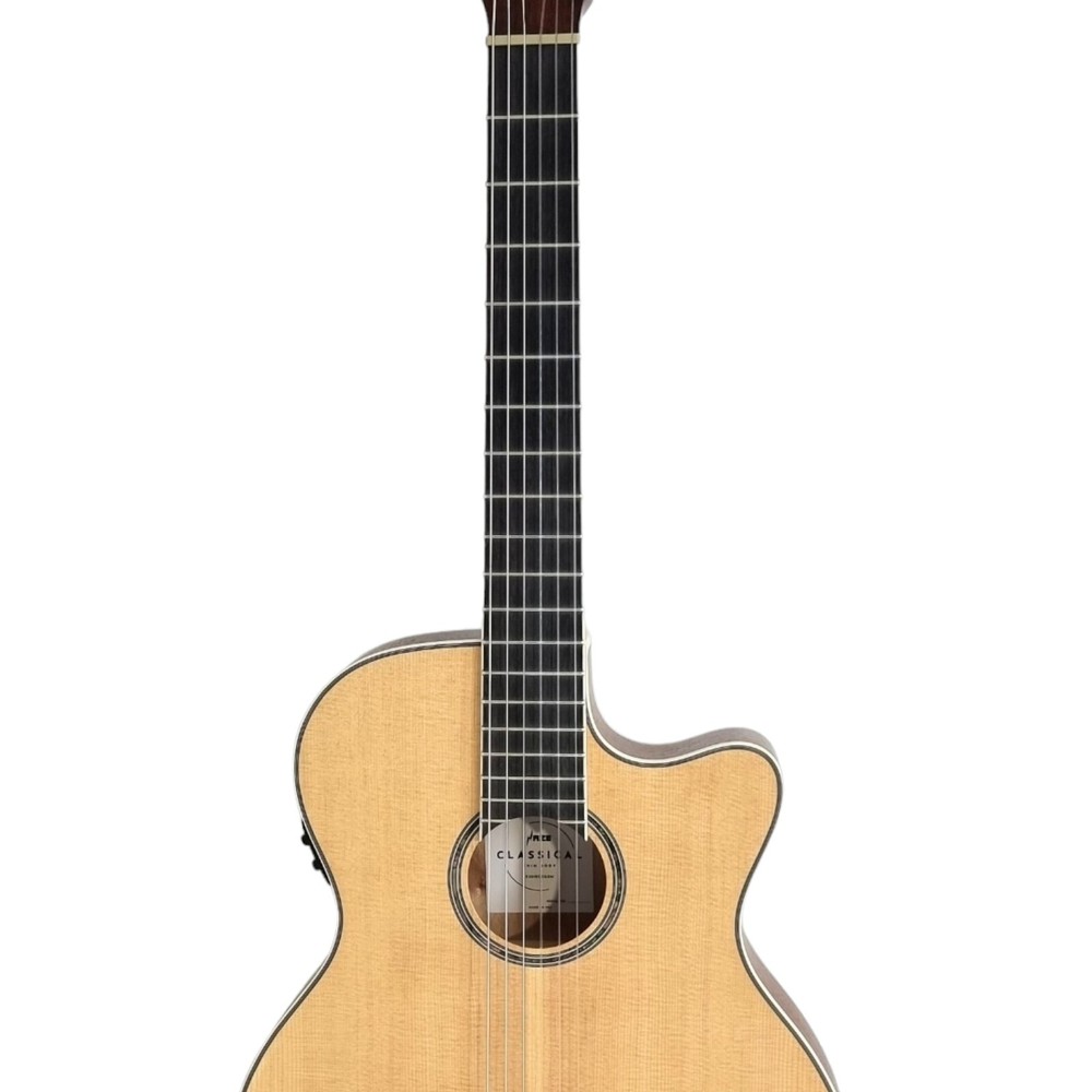 Haze Matte C551BCEQSM Solid Top Thin Body Arched Back Classical Guitar