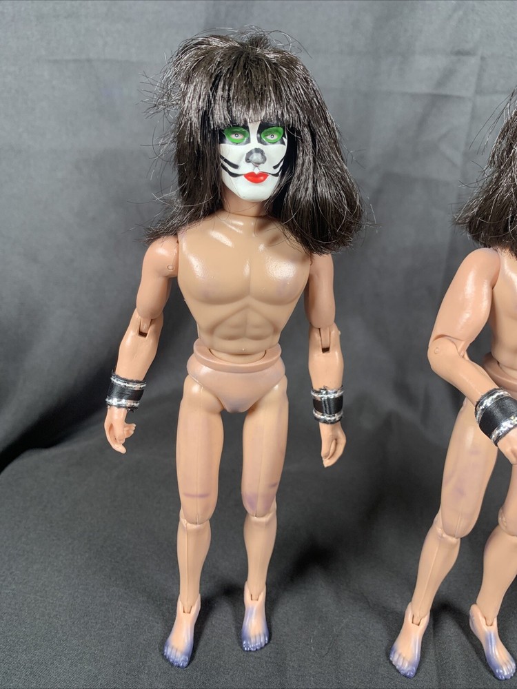✨KISS Figures Toy Co 8" Dolls Set Of Three No Clothes The Catman NOS✨