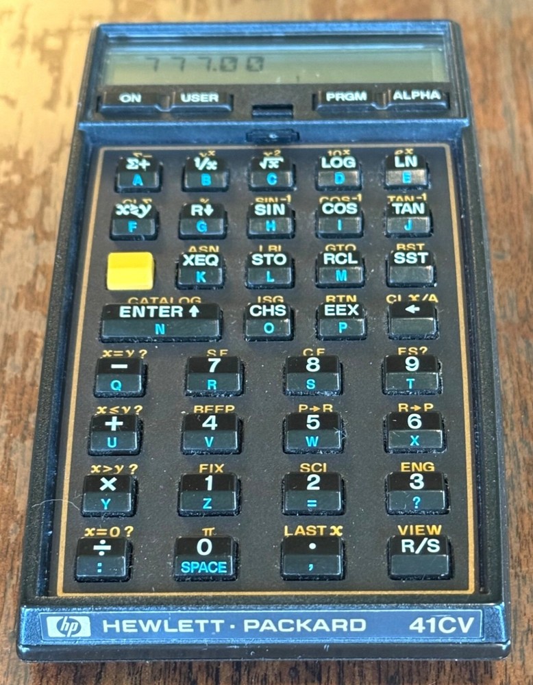 HP-41CV Calculator TESTED WORKING Time Module Securities Pac Manual Box