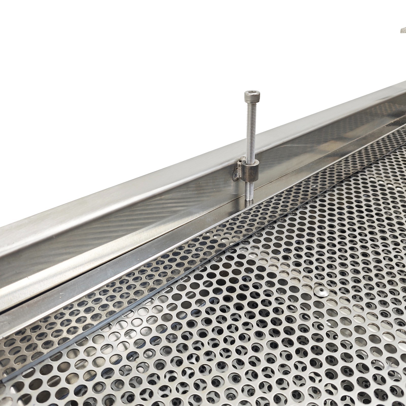 3-Layers 3/6/8mm Sieve 110V Full Stainless Steel Sifter Linear Vibrating Screen