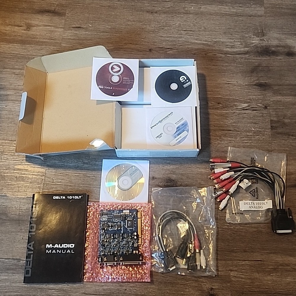 M-Audio Delta 1010LT PCI Audio Interface with Cables AND BOX UNTESTED