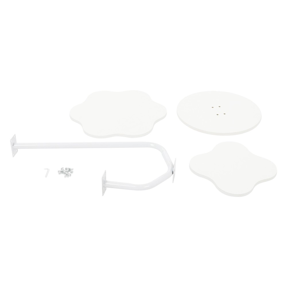 2 Tier Small Side Table 24.2in Height Modern Coffee Table Small Sofa Side Table