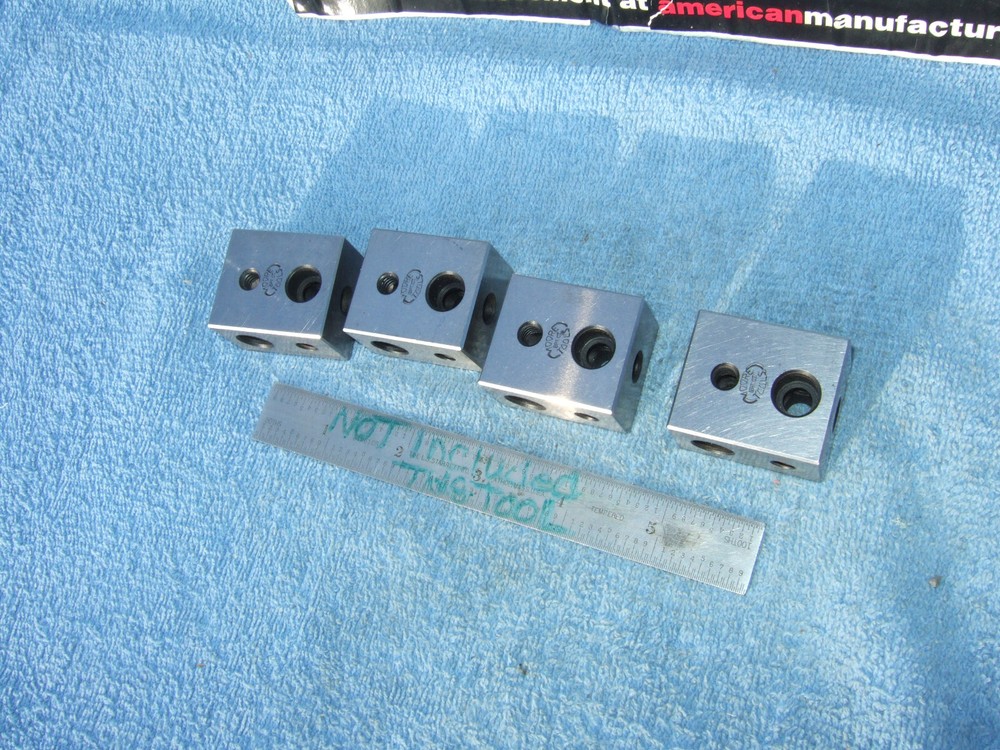 MOORE TOOL Co. BLOCKS (4) BLOCKS PARALLELS TOOLMAKER MACHINIST INSPECTION set A