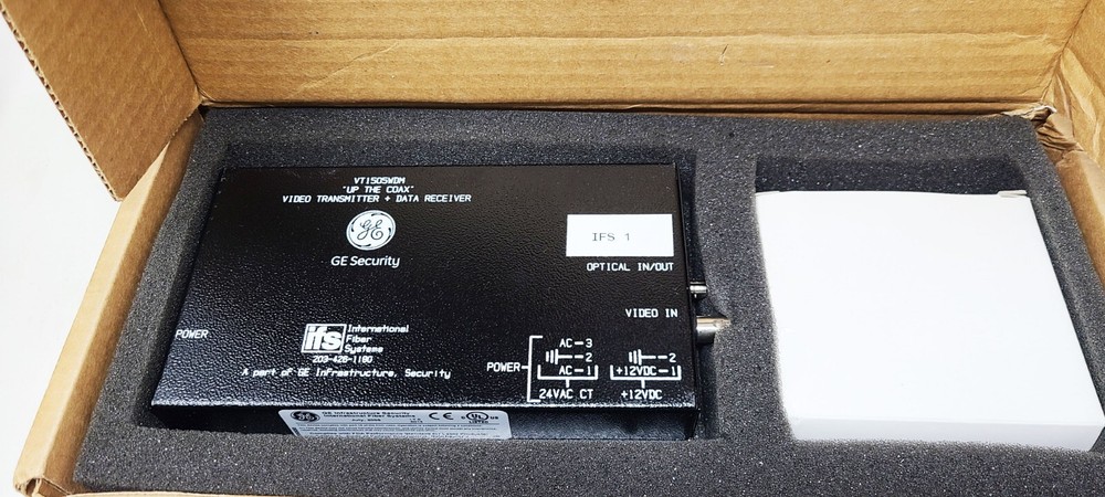 Interlogix VR1505WDM FM Video Receiver/Data Transceiver MM Rack Mt