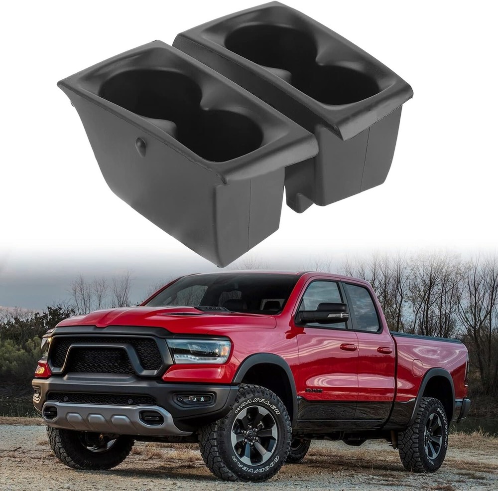 Cup Holders Insert Compatible With 2019-2025 Ram 1500 Cup Holder, Replace Door 2