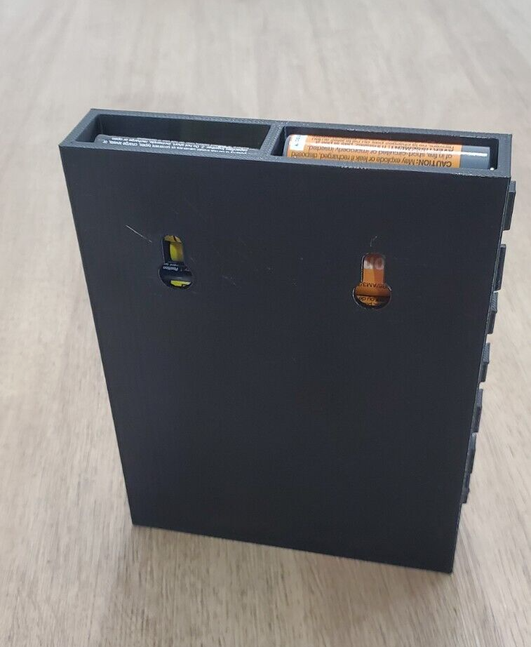 AA-AAA Battery Storage Dispenser Case Holder Box Organizer 3D Printed