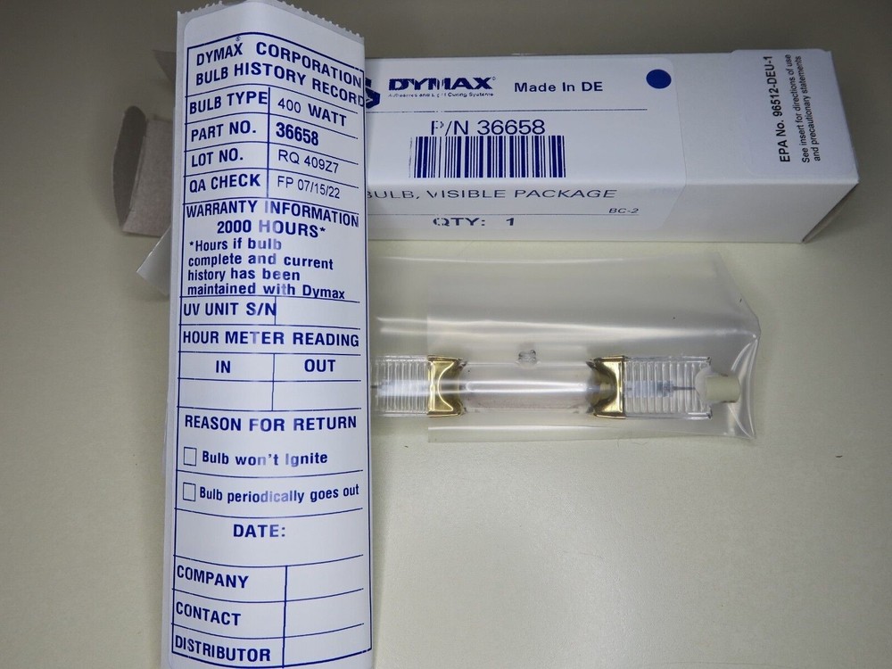 Dymax 36658 400W Visible Lamp