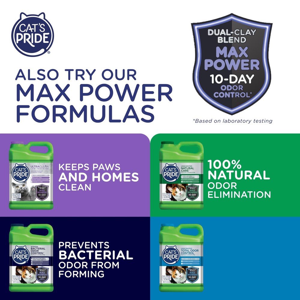 Lightweight Clumping Litter: Flushable - Powerful Odor Control - Scented, 10 ...