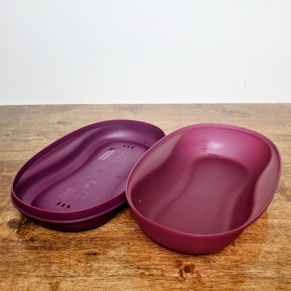 Tupperware Microwave Breakfast Maker Purple #6996 Egg Omelet Cooker