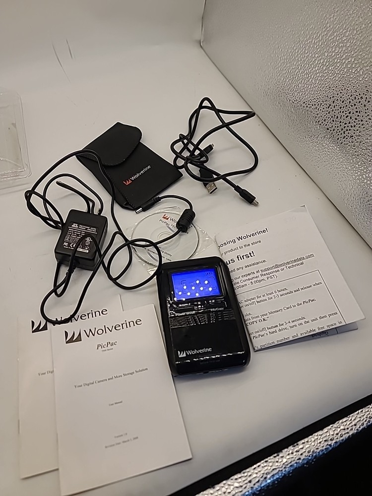 Wolverine Picpac 7500 Sim Card Reader 250gb