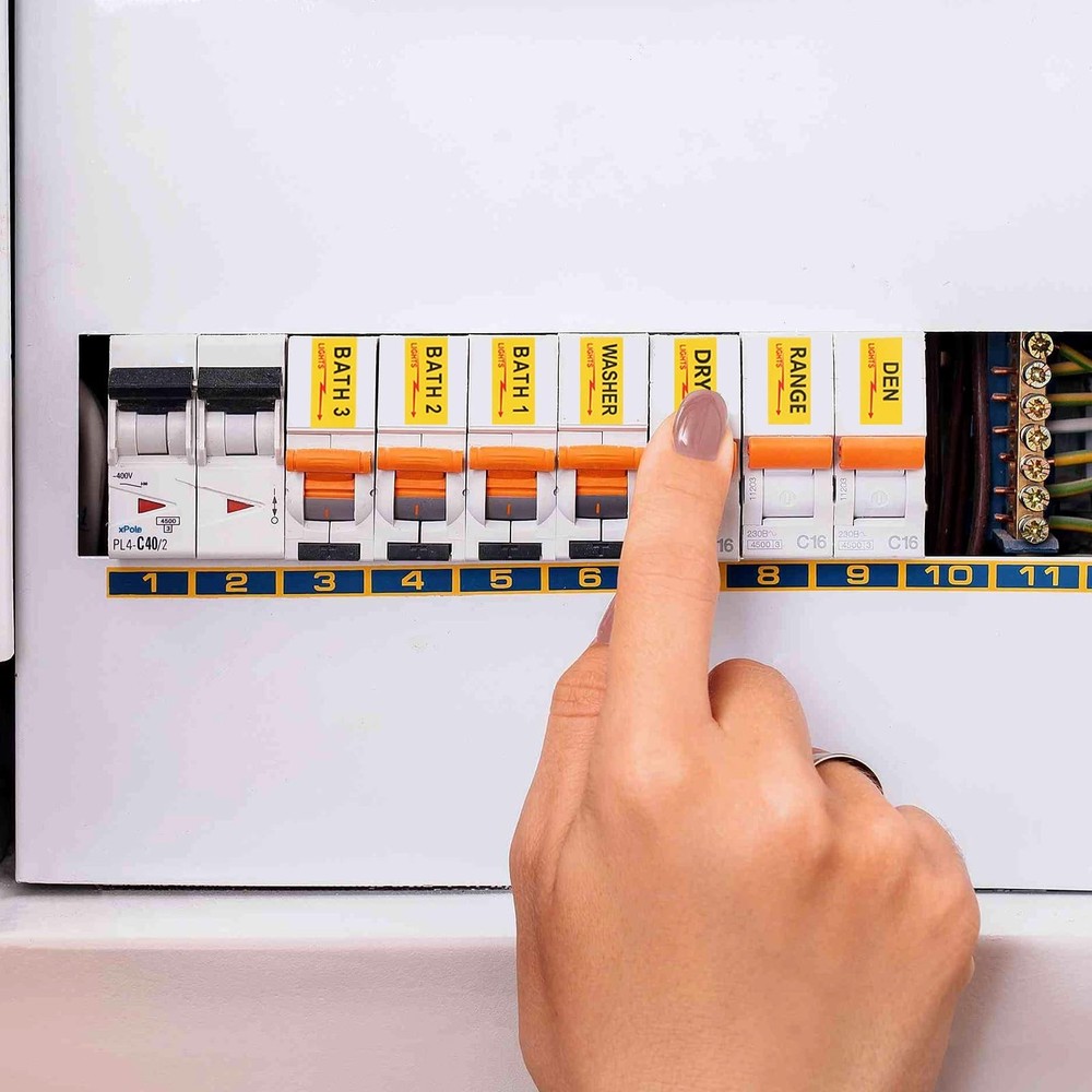 2 Sheets/258Pcs Circuit Breaker Labels, Self-Adhesive Electrical Panel Labels...