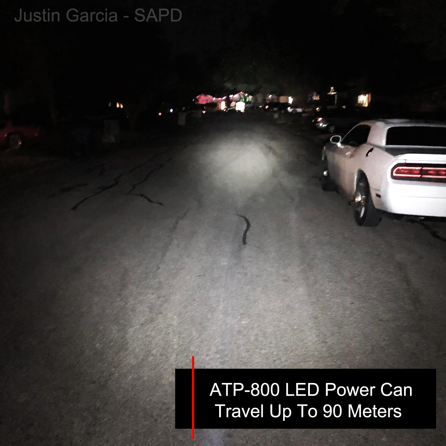 800 Lumen LED Pistol Light with Laser, Rechargeable, Quick Detach Mount - AYIN