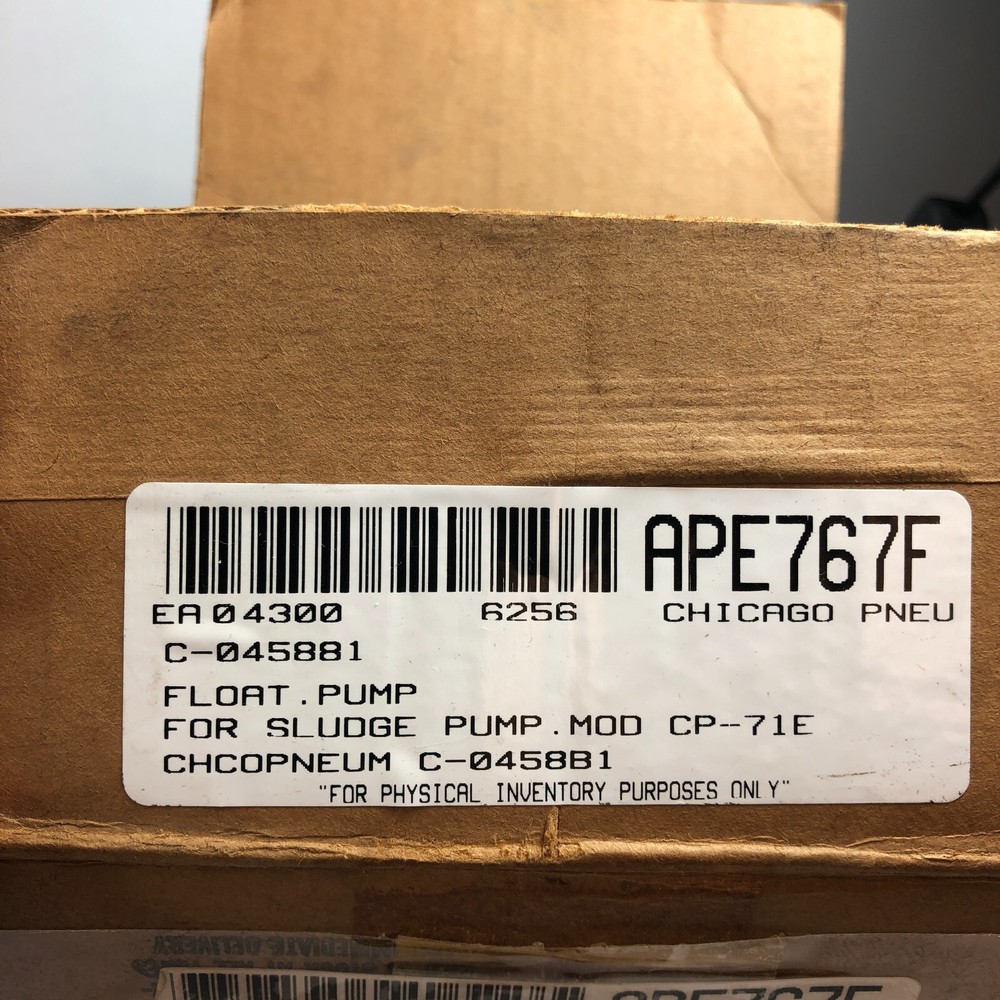 Chicago Pneumatic Sludge Pump CP-71E Pump Float APE767F