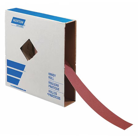 Norton Abrasives 66261136210 Abrasive Roll, 150 Ft. L, Very Fine, Red