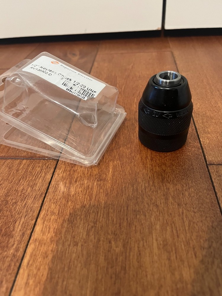 Weida 1/2" Keyless Drill Chuck with 1/2-20 threaded mount