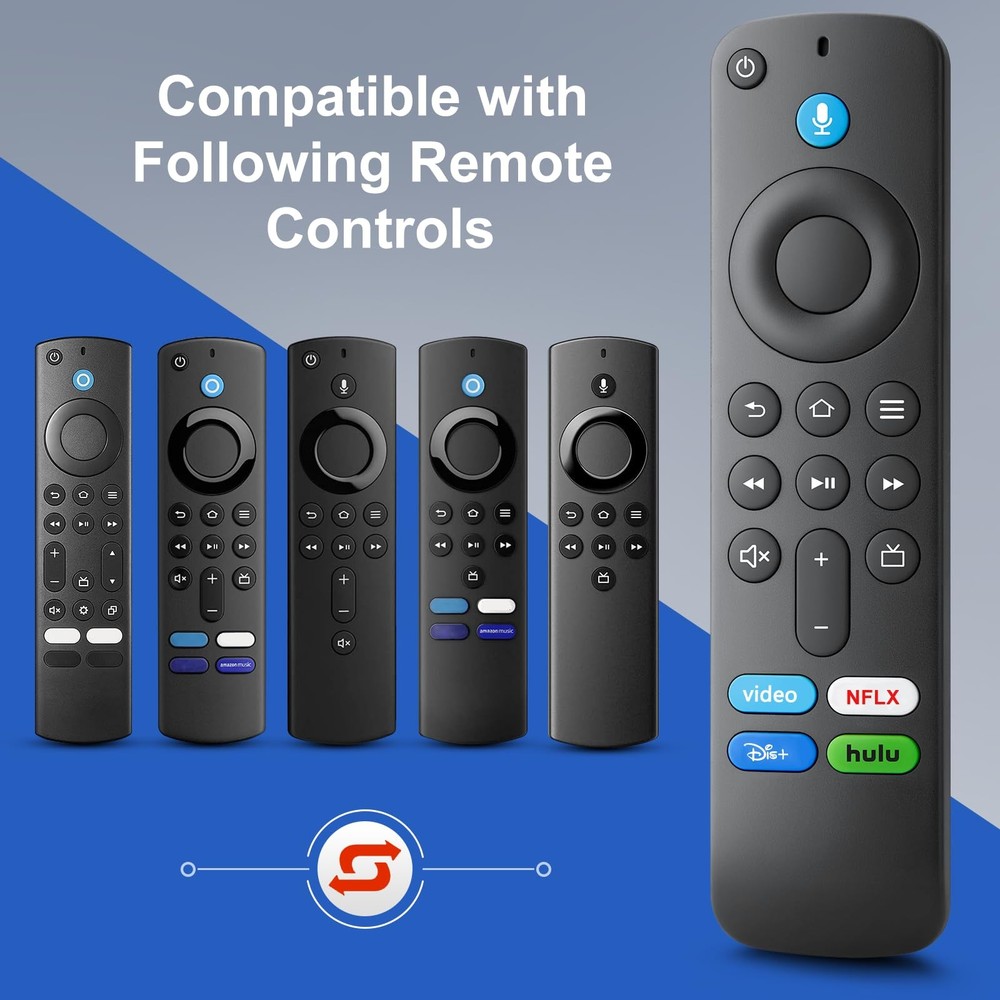 Voice Replacement Remote Control Fire TV Remote, for ZMZ Stick Cube