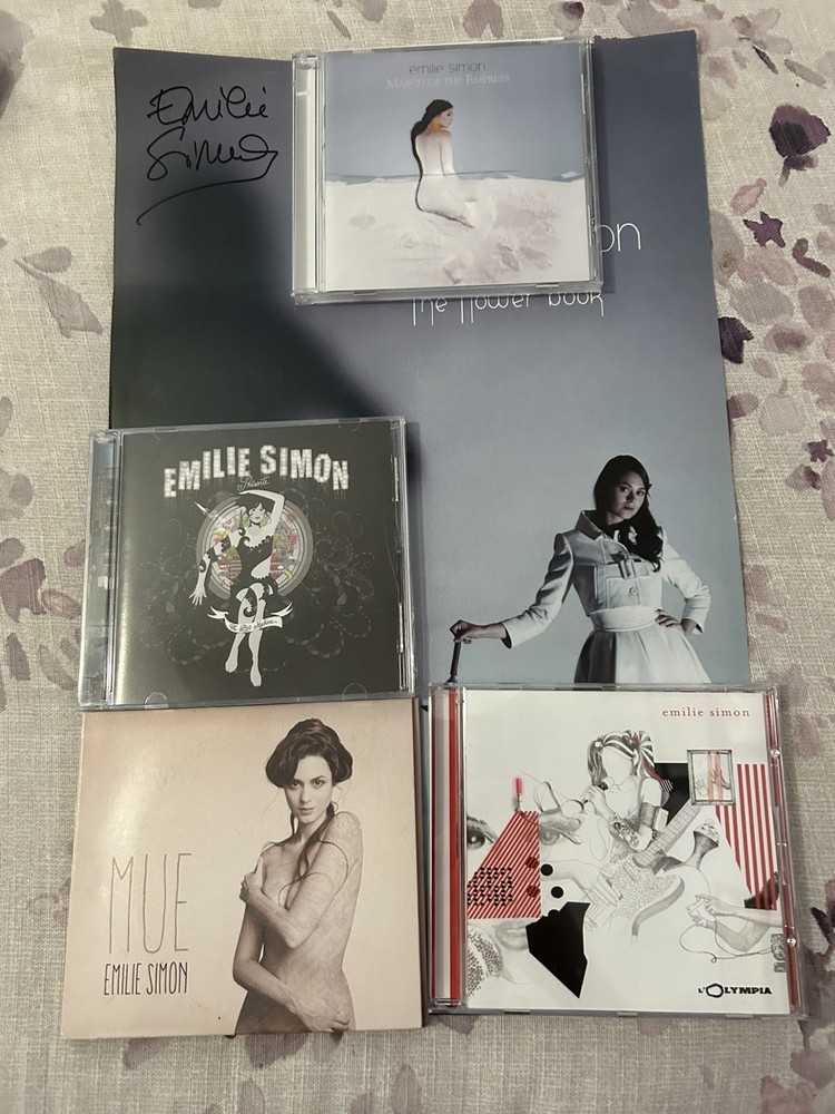 Signed Emilíe Simon Bundle, Autographed Poster + 4 CDs Electronic Art Pop EMILIE