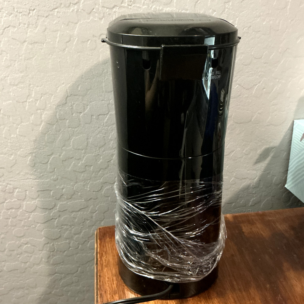 Walmart Single Serve Coffee Maker Model 202140 with Reusable Filter Cup - Black