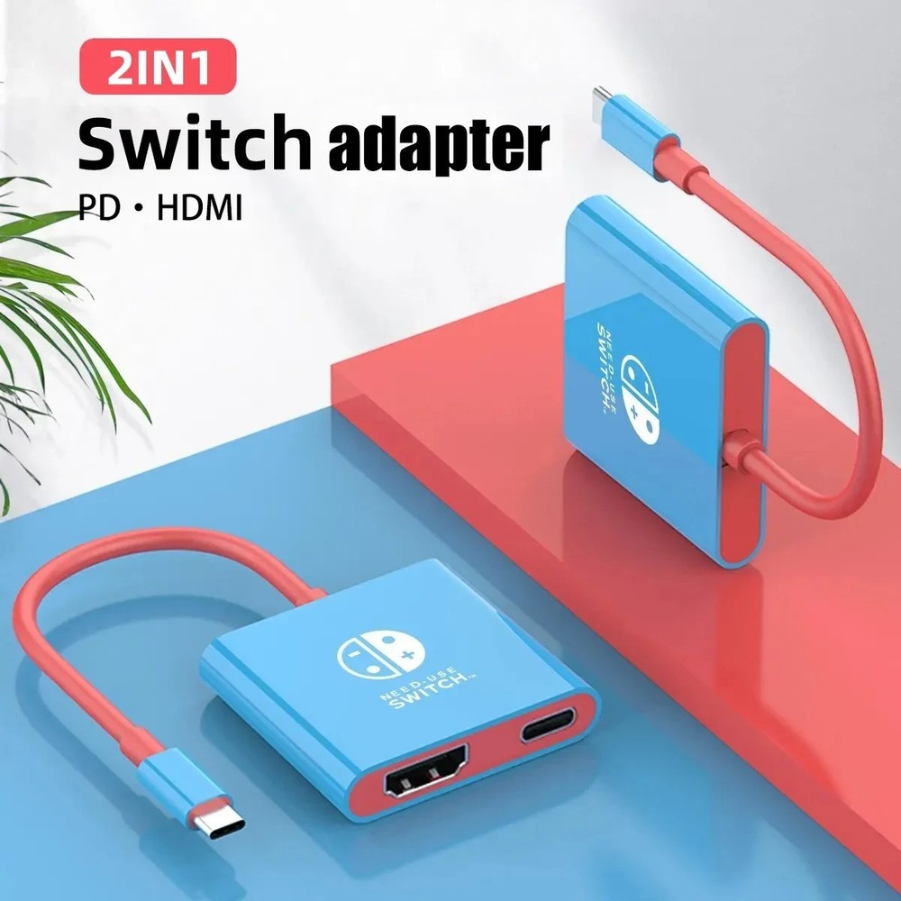 HDMI TV Dock For Nintendo Switch OLED Docking Replacement Adapter Converter