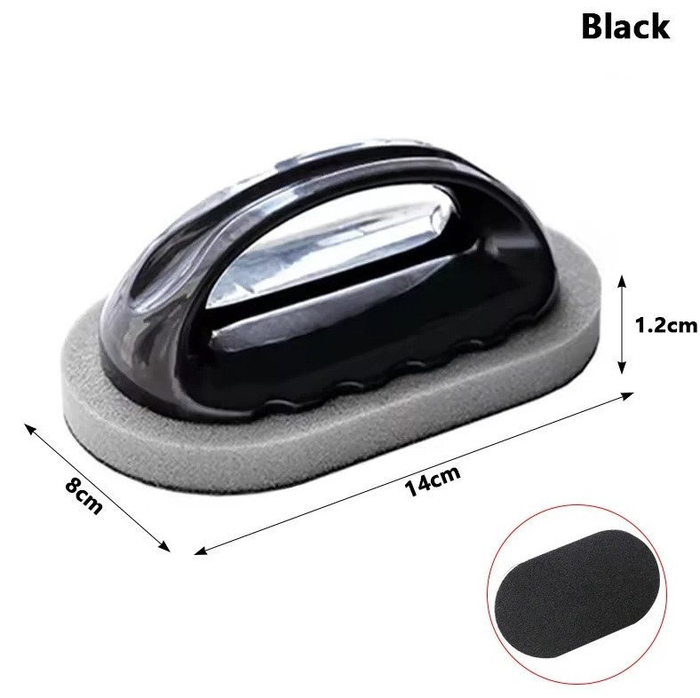 1pc Magic Emery Sponge Cleaner Brush Handle Kitchen Rust Cleaning Tool - NEW