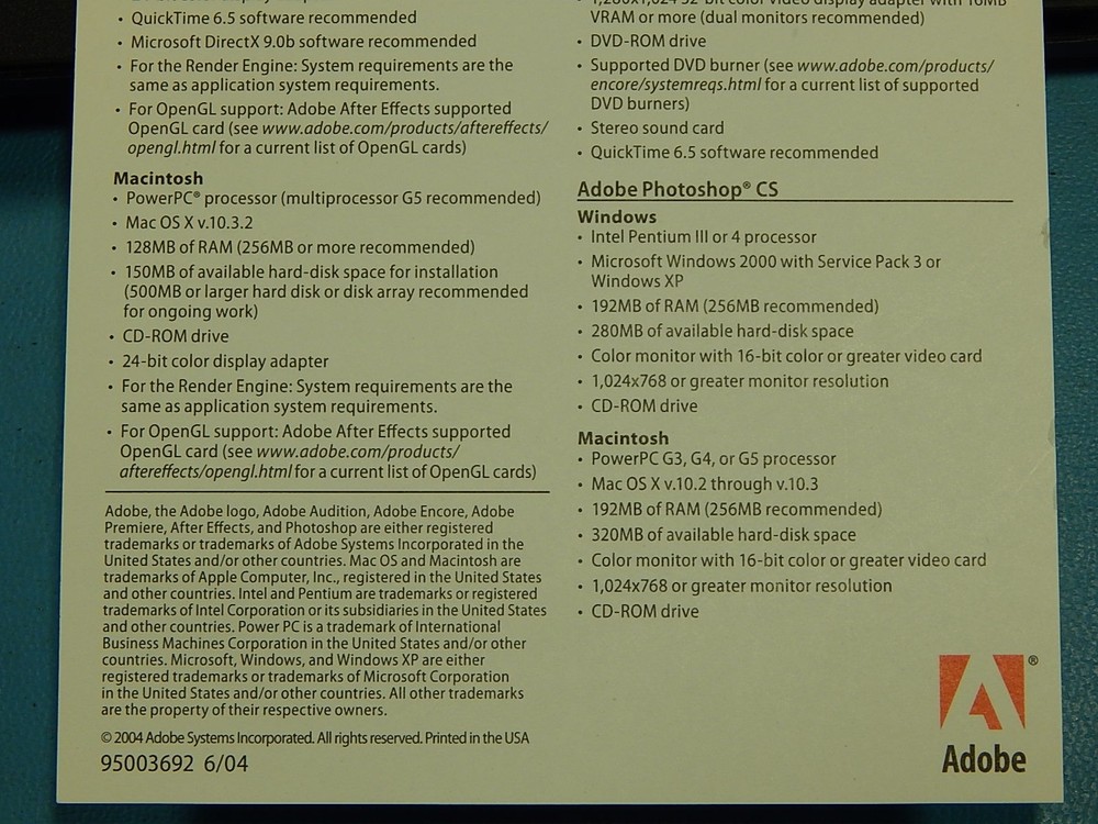 Adobe Video And Audio Solutions, Windows and Mac Power PC