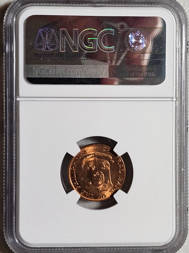 Philippines 1 Centavo 1963 NGC MS 63 RD
