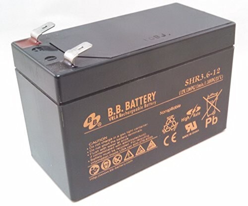 BB Battery SHR3.6-12/ Tripp Lite RBC36H 12V/3.6AH SLA Battery F2 Terminals