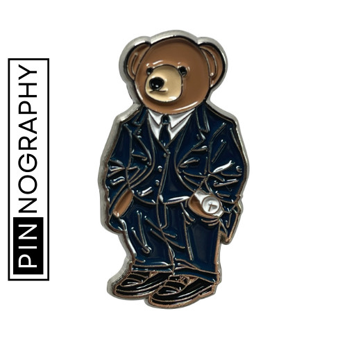 Beary Warbucks Enamel Pin