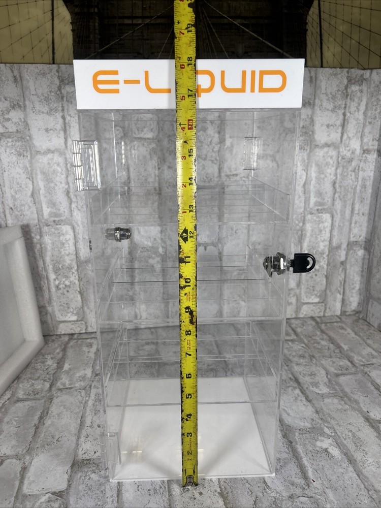 Clear 4 Shelf Acrylic Display Case