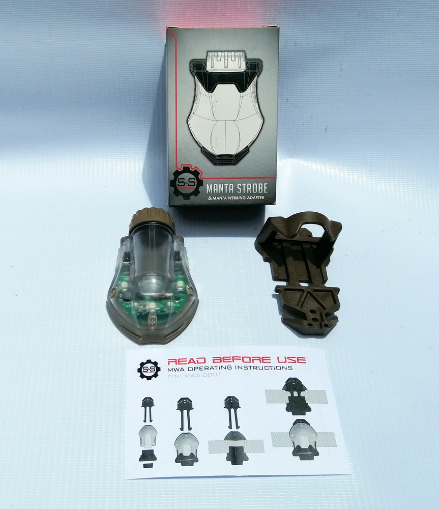 S&S Precision Manta Strobe MS-0011 NEW + with Webbing Adapter 💯 Authentic