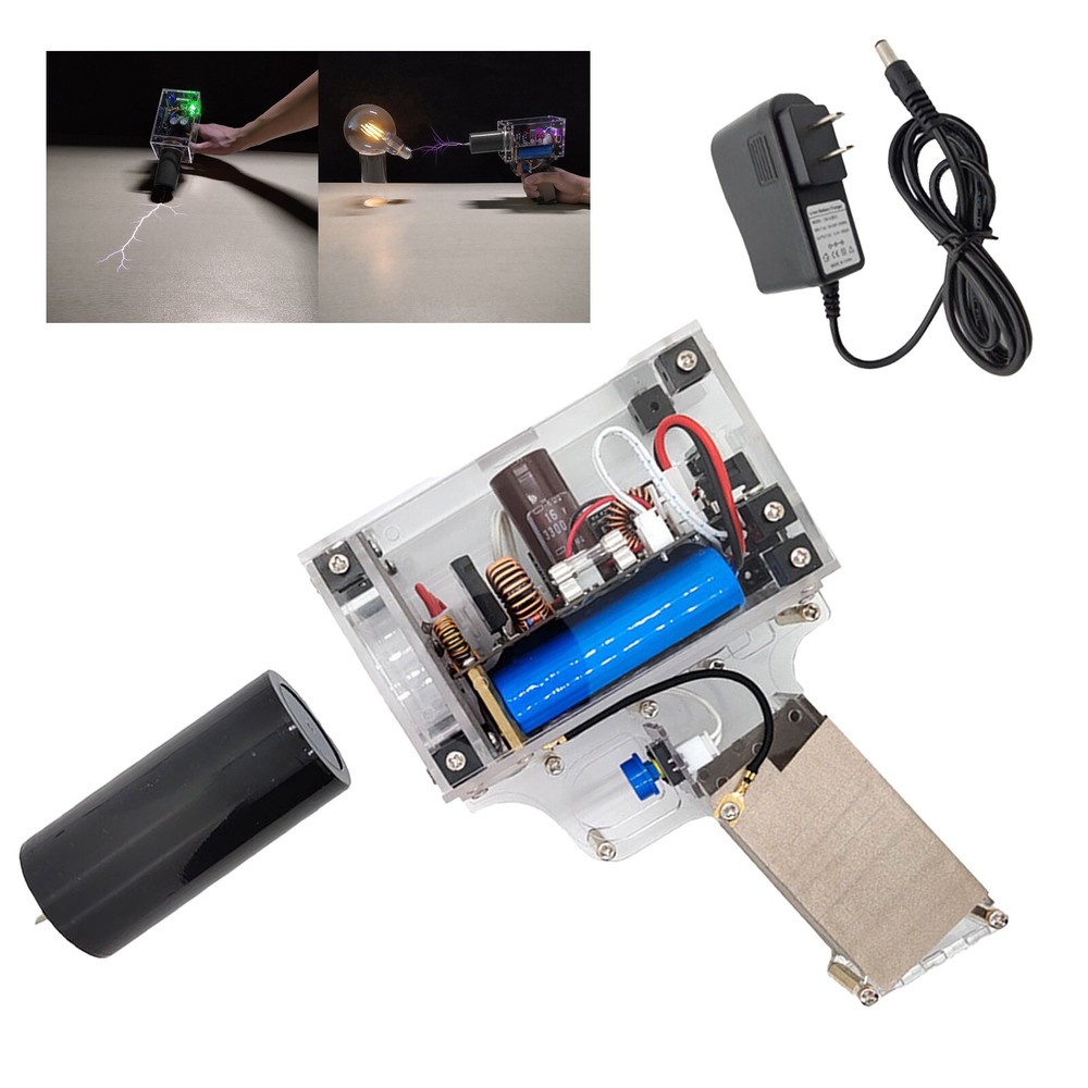 Electromagnetic Pulse Generator Trigger Handheld Tesla Coil Artificial Lightning