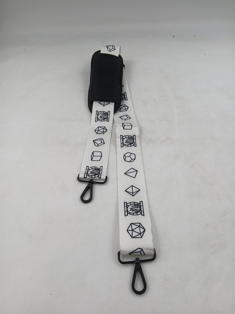 Dungeons Dragons Dice Pattern Shoulder Strap Adjustable Replacement Padded Hooks