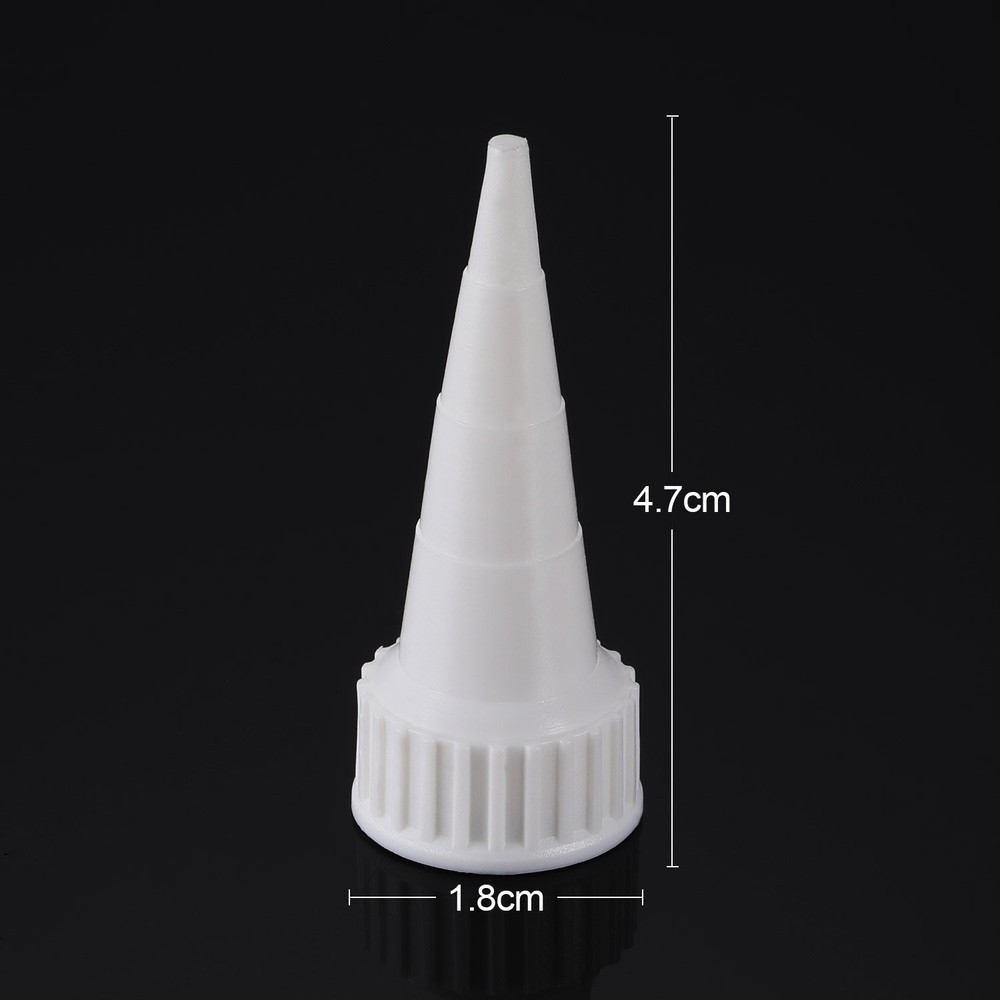 Zhehao 20 Pack e6000 Snip Tip Applicator Tips Cap for E6000 Craft Glue White